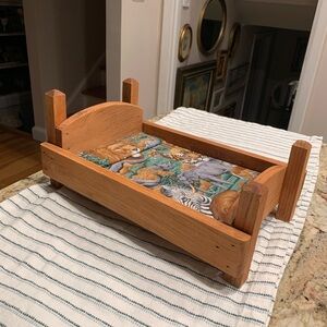 Vintage Wooden Doll bed